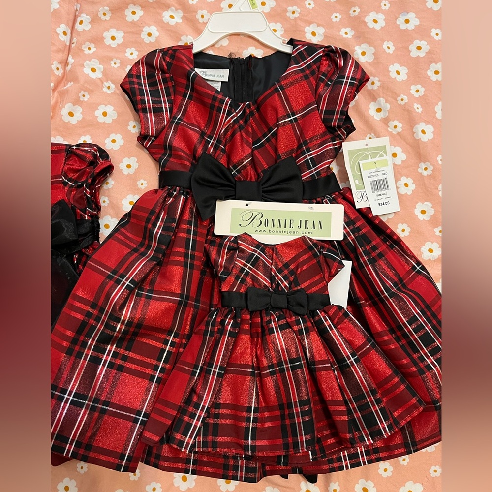 Holiday Christmas Bonnie Jean dress 4t